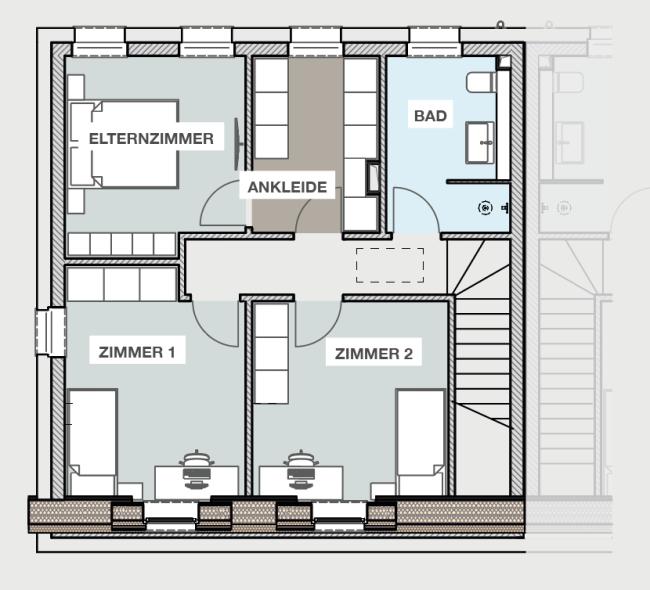 Doppelhaushälfte 3 Zimmer