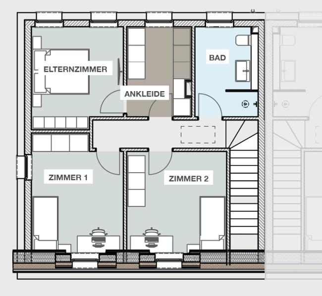 Maison jumelée 3 chambres